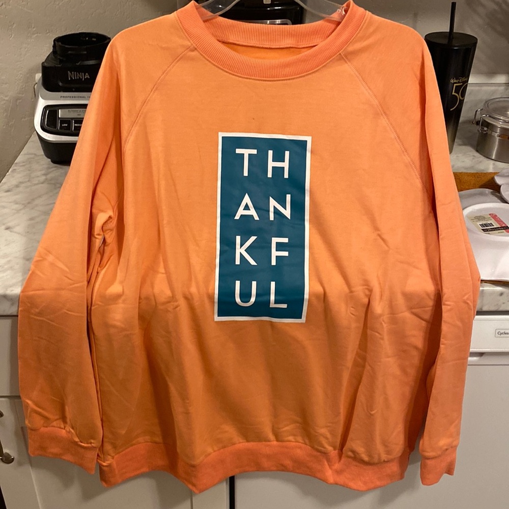 Thankful fall sweatshirt . Xl
